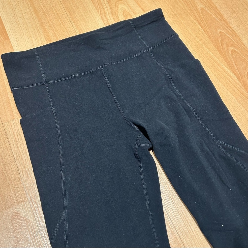 Athleta Girl High Rise Stash Your Treasures Leggings in black, size XXL/16